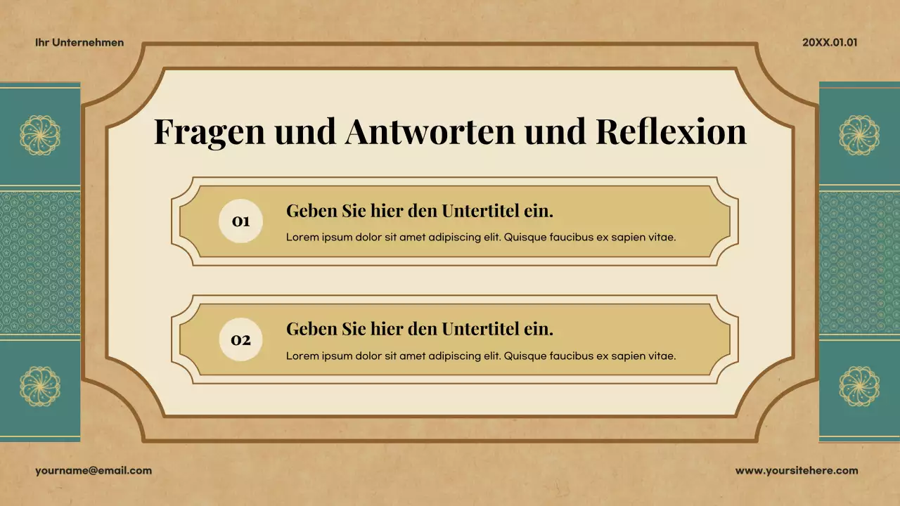 Beige Klassische Literatur Präsentation