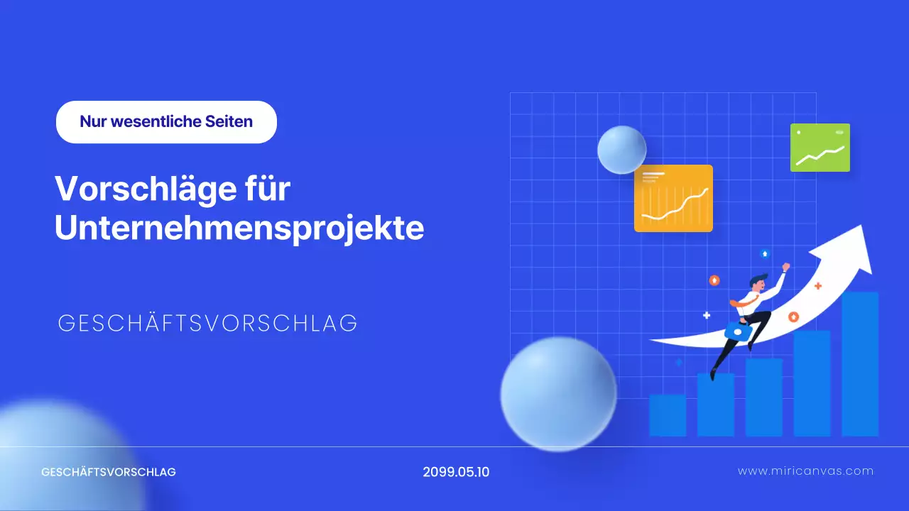 Blaue moderne Antragsplanung