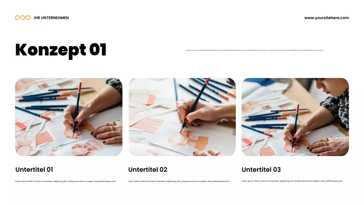 Farbenfrohe, moderne Teamankündigung Präsentation