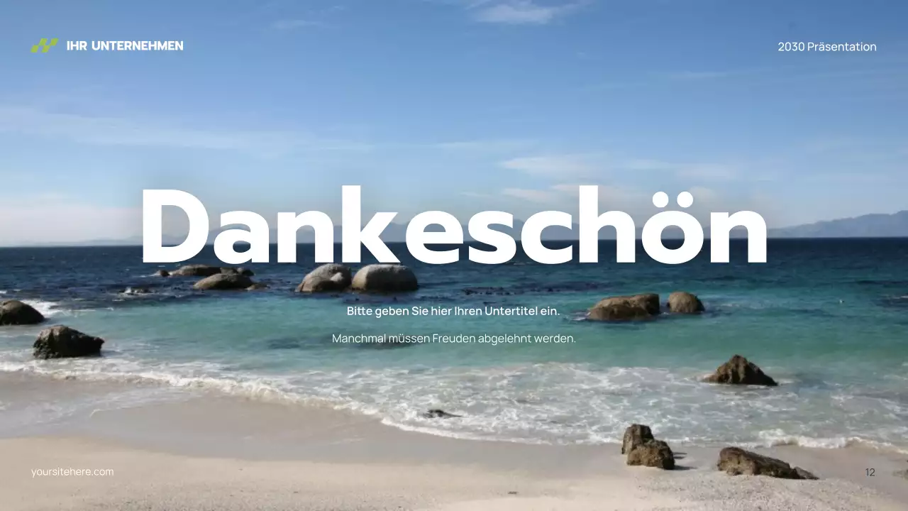 Grauer moderner Wasserstoff Präsentation