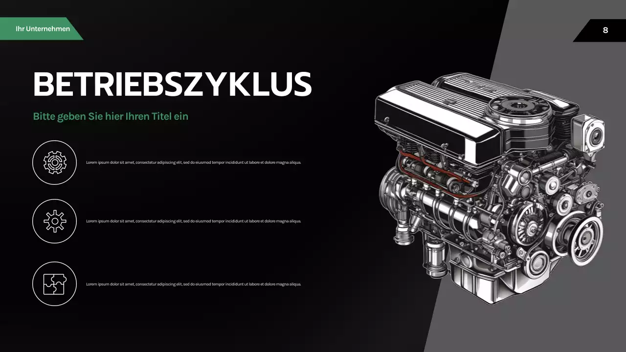 Schwarze moderne Automobilpräsentation