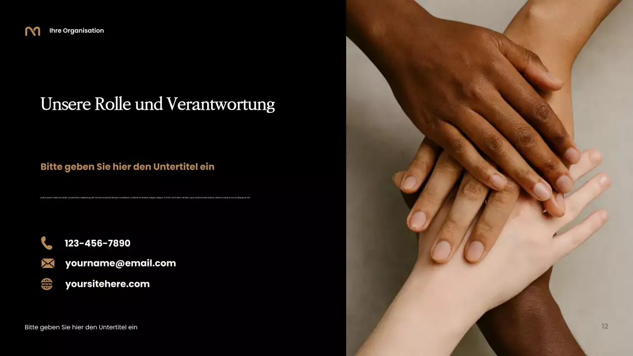 Schwarze elegante Erinnerungspräsentation