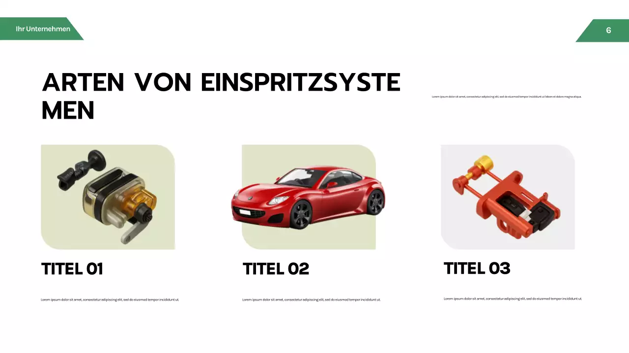 Schwarze moderne Automobilpräsentation