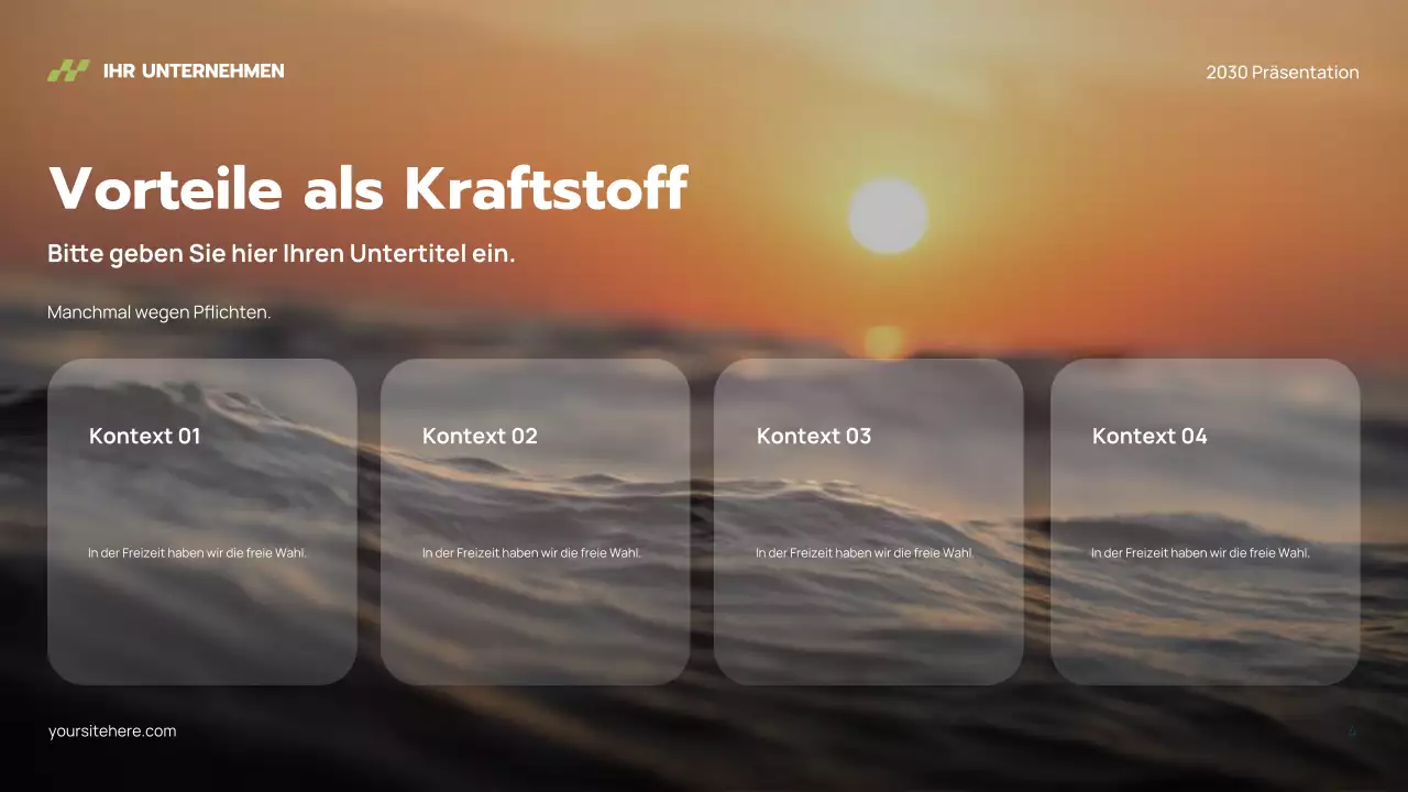 Grauer moderner Wasserstoff Präsentation