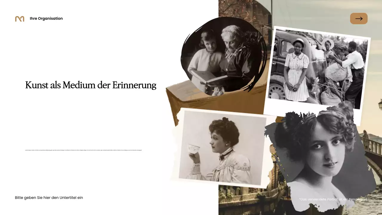 Schwarze elegante Erinnerungspräsentation