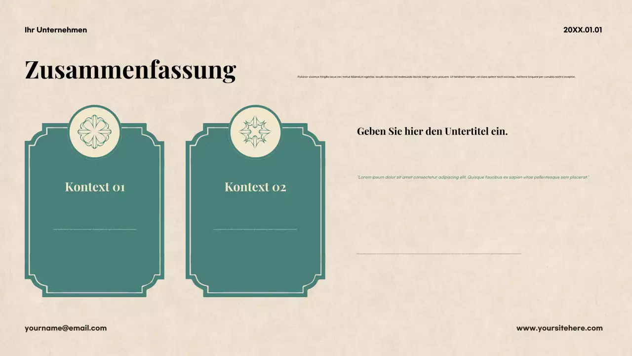 Beige Klassische Literatur Präsentation