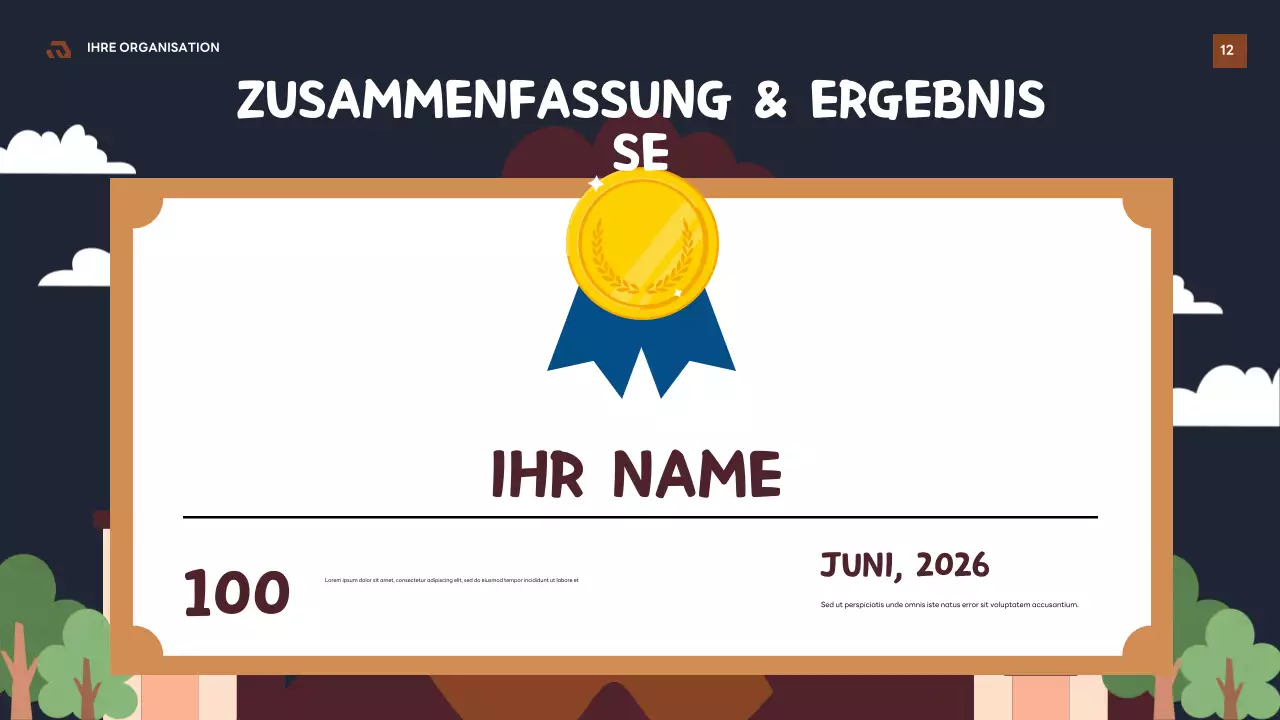 Brauner Retro-Geologieführer Präsentation