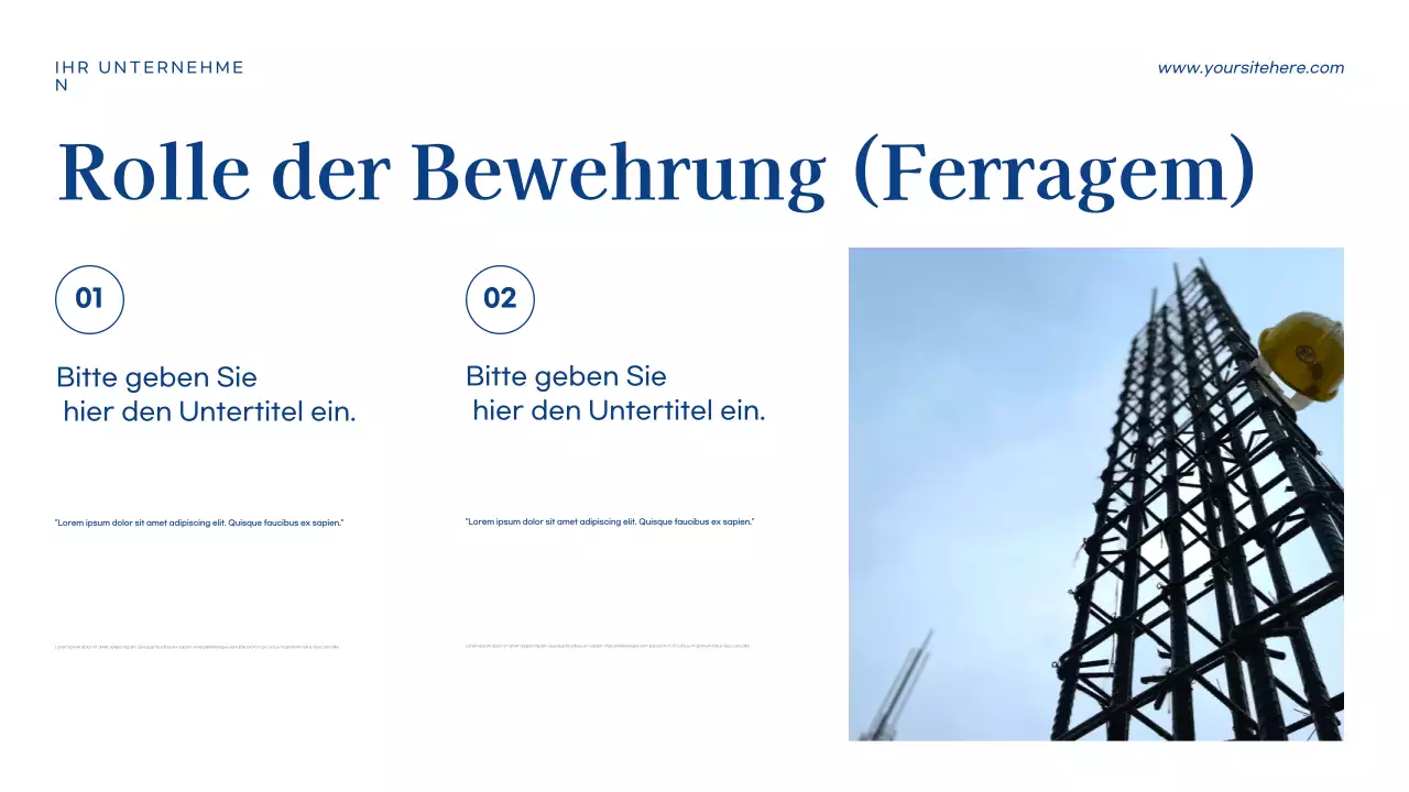 Blaue moderne Geschäftspräsentation