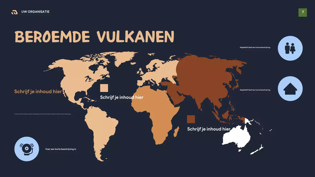 Presentatie van de Brown Retro Geology Guide