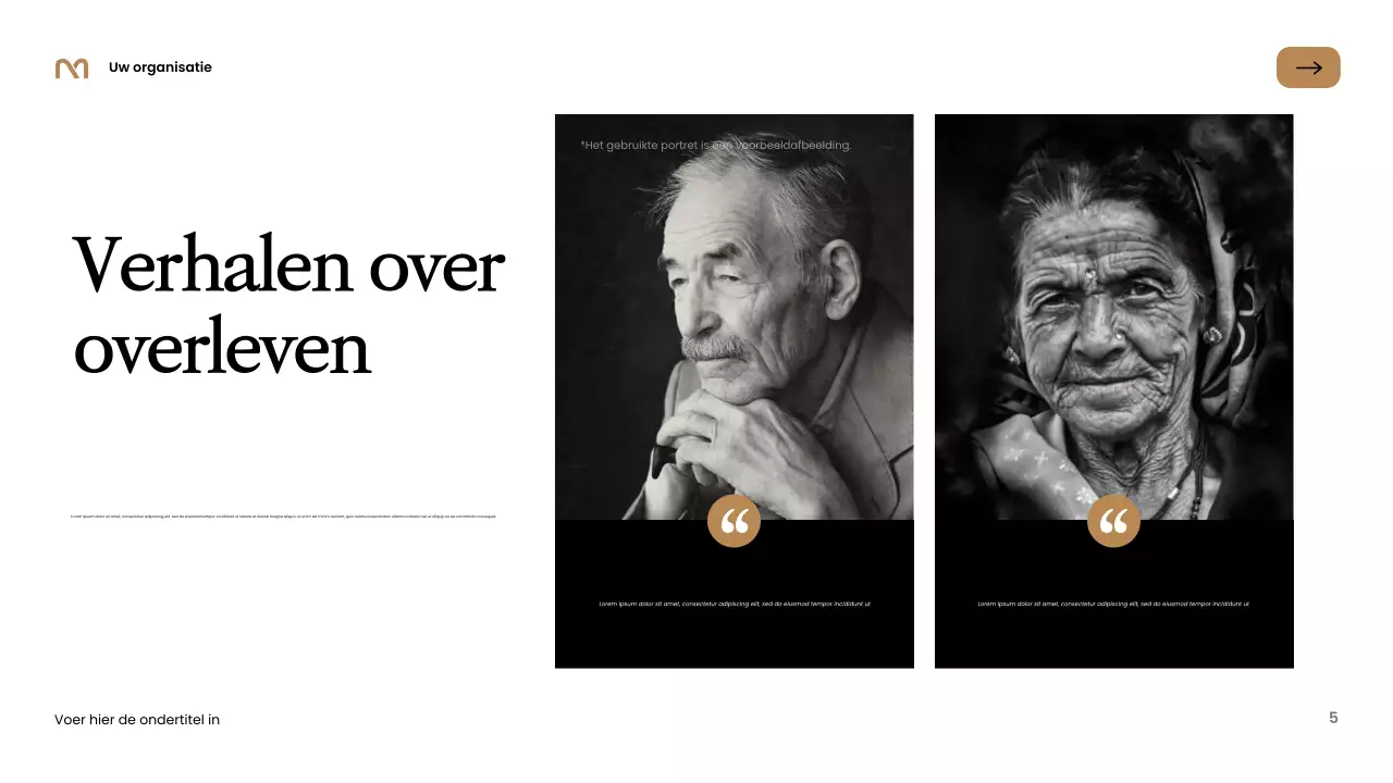 Zwarte Elegante Herinneringspresentatie