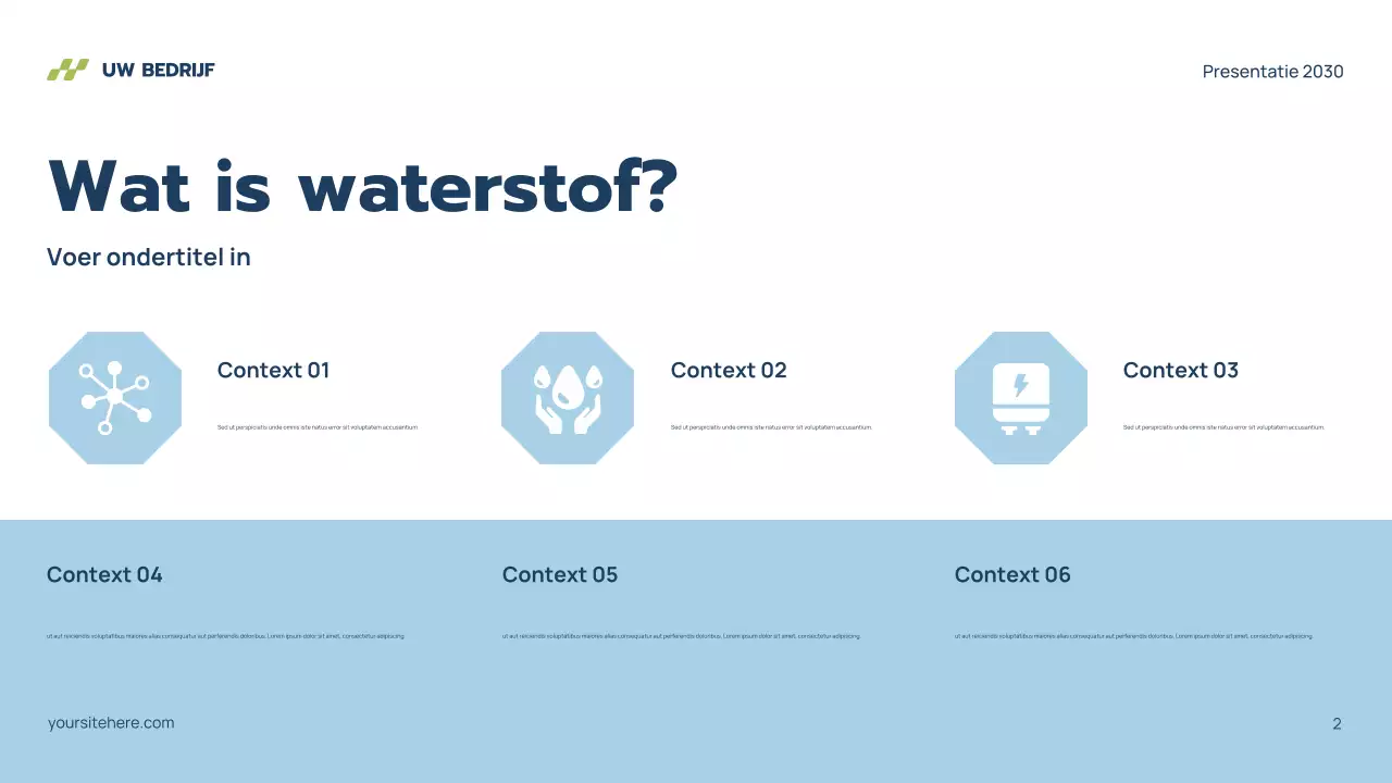 Presentatie van Grey Modern Hydrogen