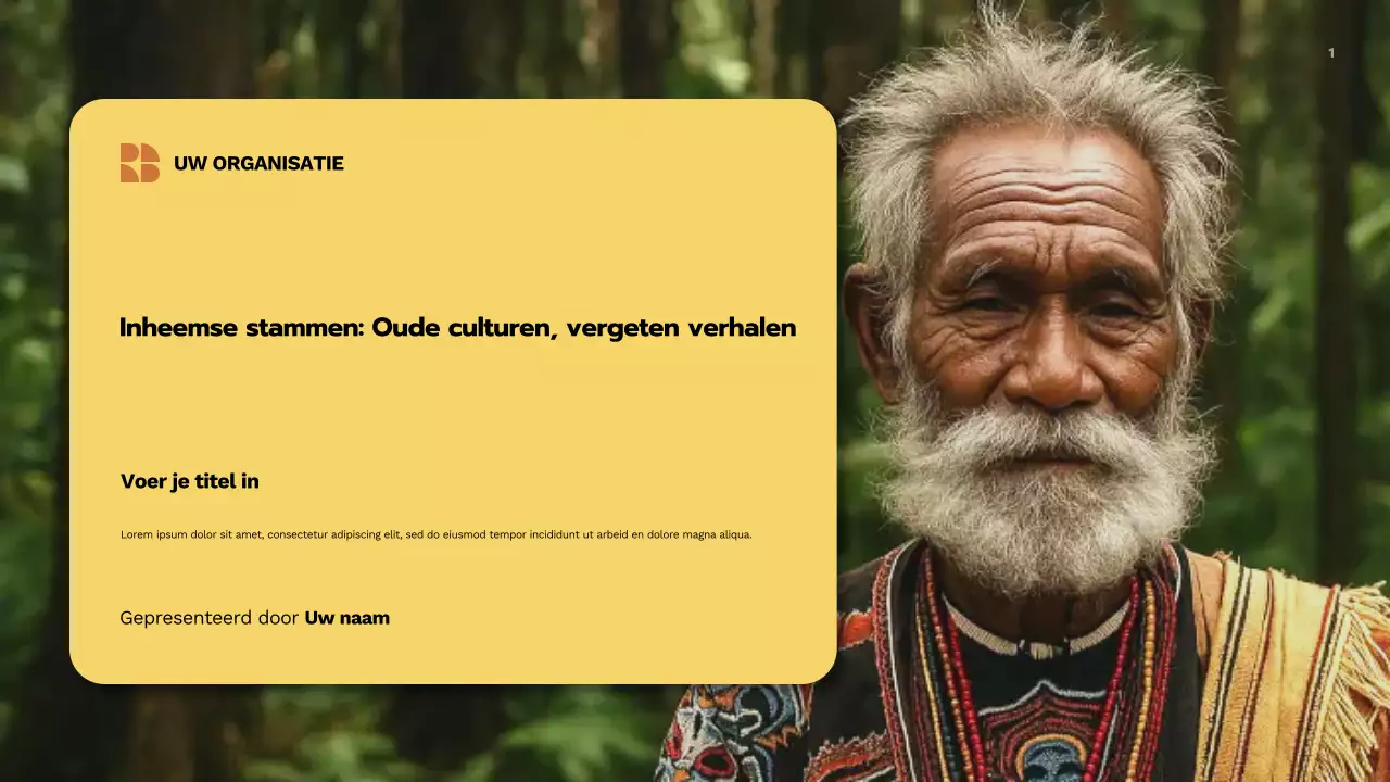 Beige Traditionele Cultuurpresentatie