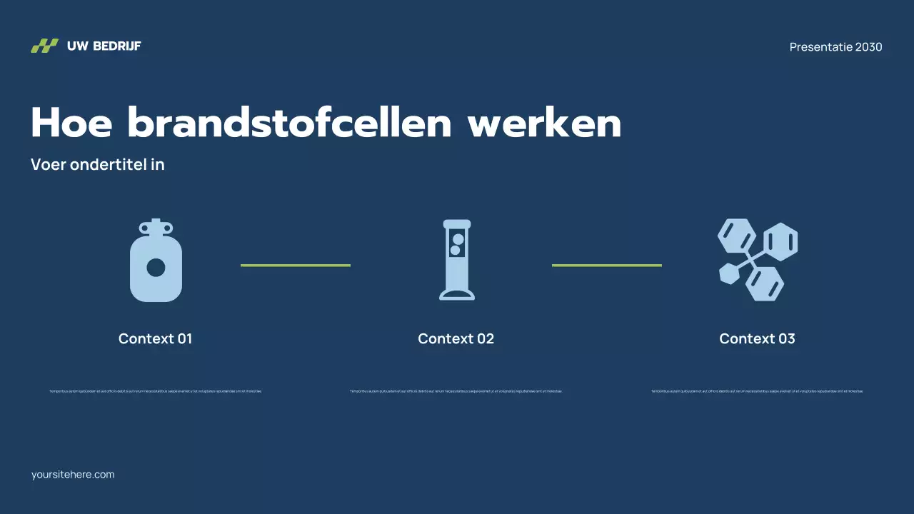 Presentatie van Grey Modern Hydrogen