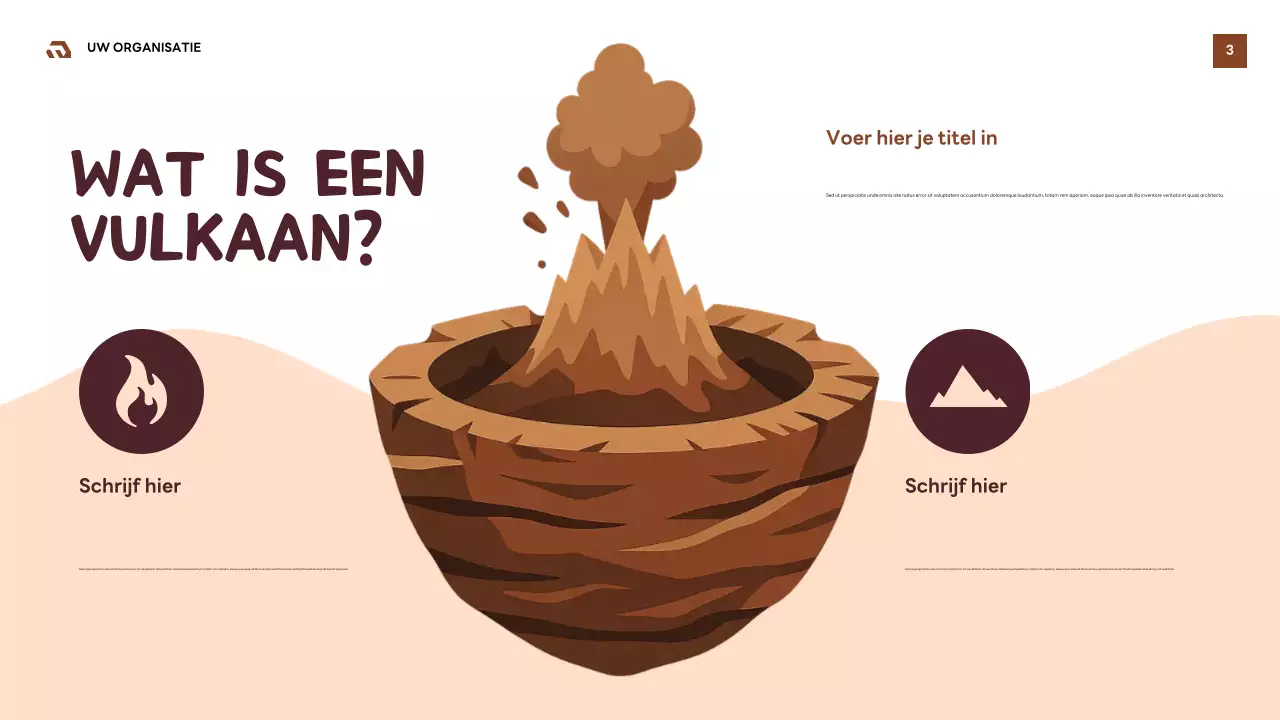 Presentatie van de Brown Retro Geology Guide