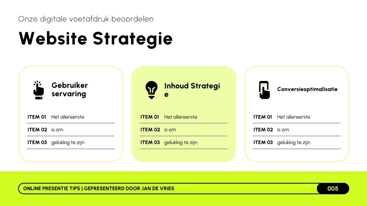 Lime Black and White moderne online marketingstrategie presentatie