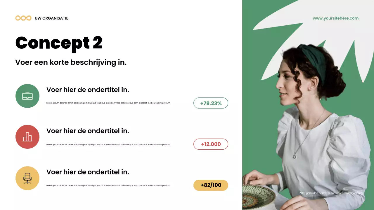 Kleurrijke moderne teamaankondigingspresentatie