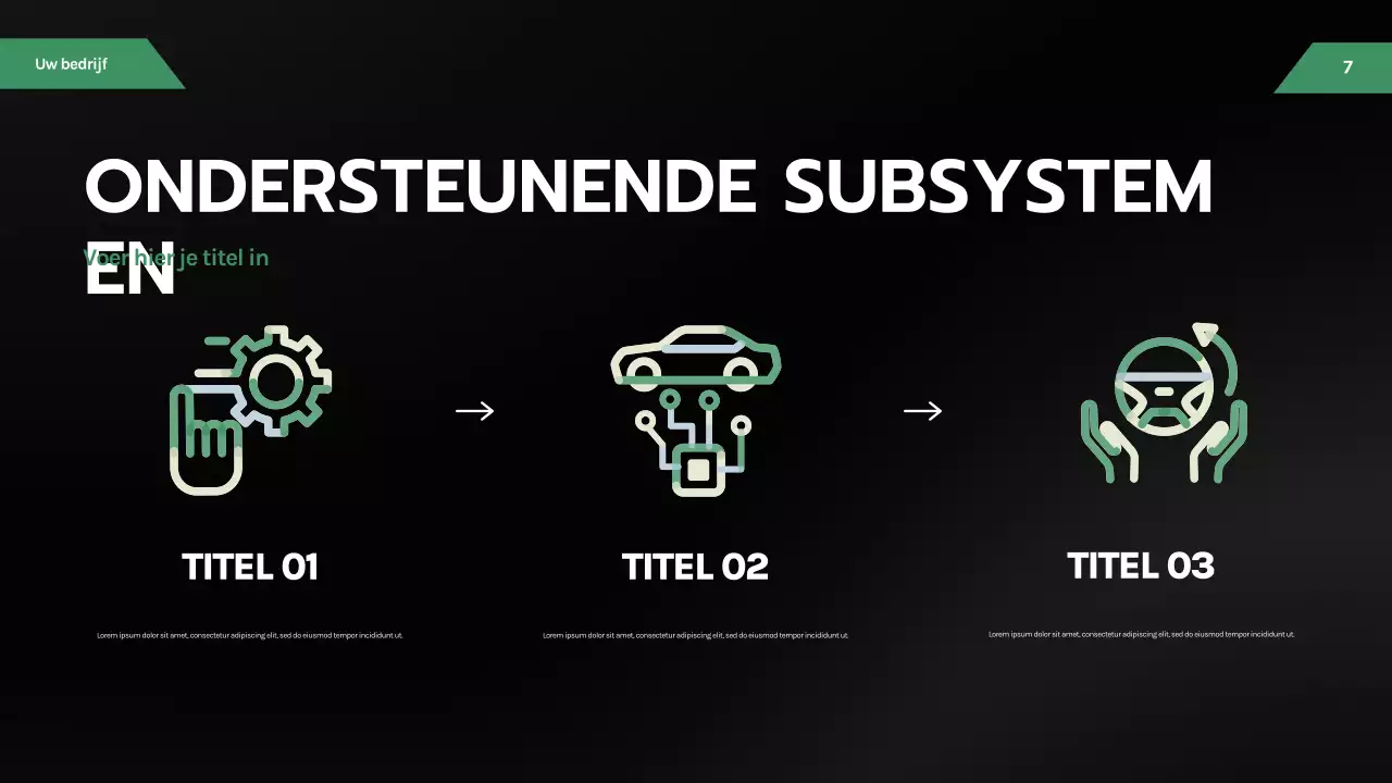 Presentatie van zwarte moderne auto's