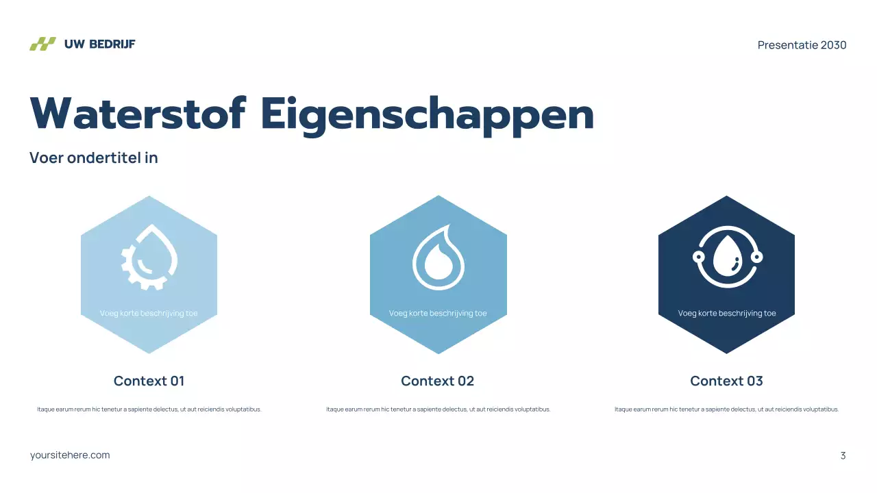 Presentatie van Grey Modern Hydrogen