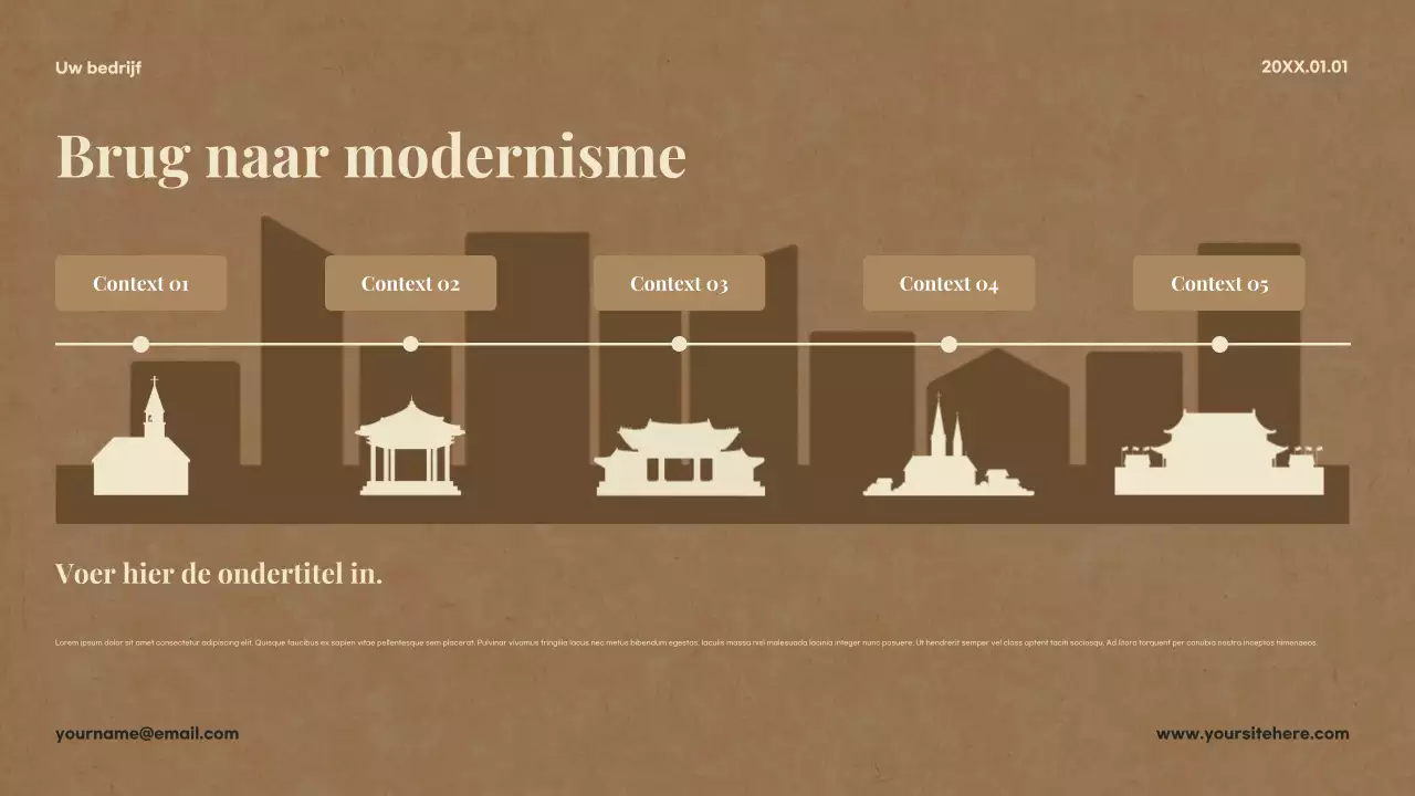 Beige Klassieke Literatuur Presentatie