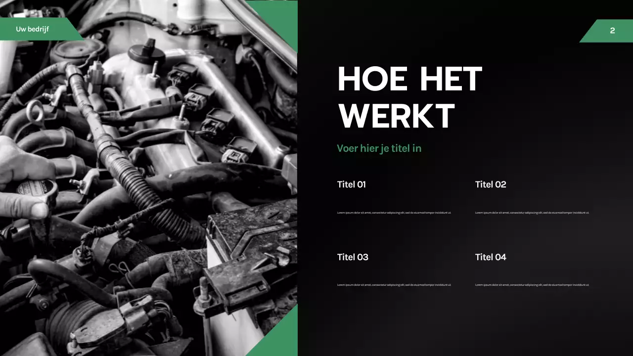 Presentatie van zwarte moderne auto's