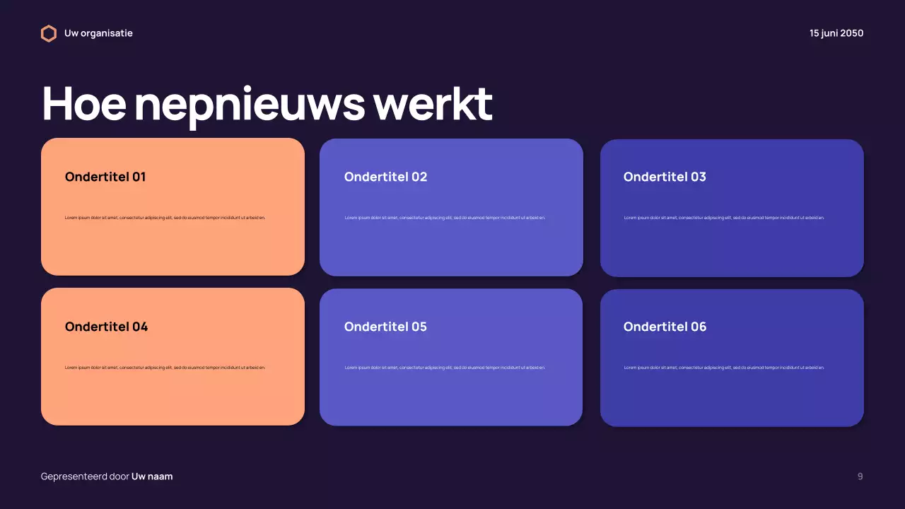 Orange Modern Media Presentatie