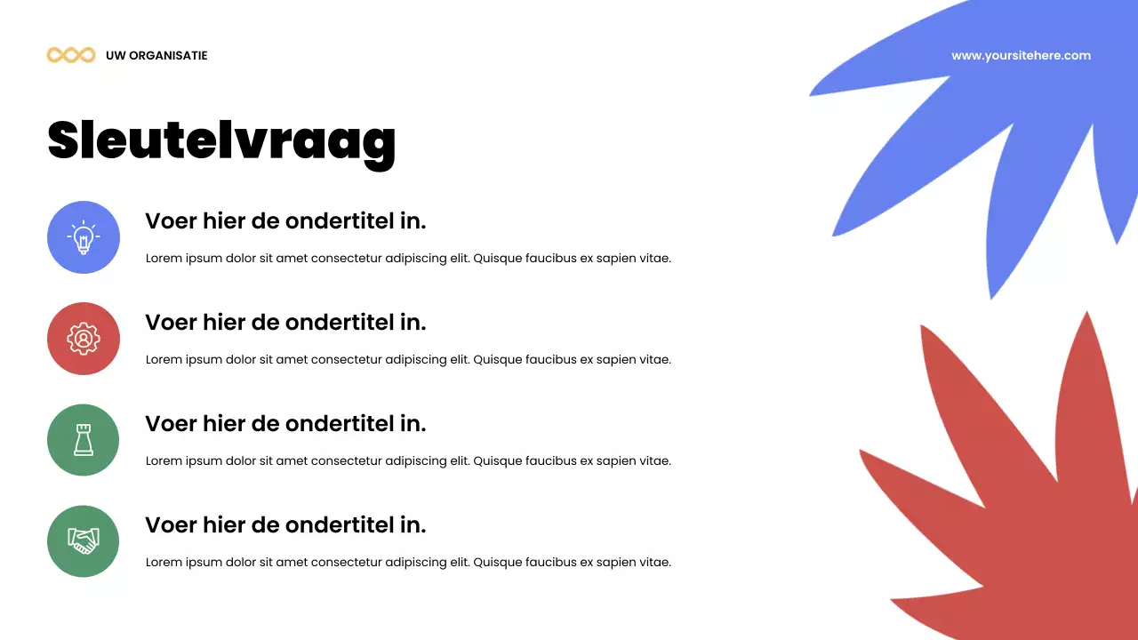 Kleurrijke moderne teamaankondigingspresentatie