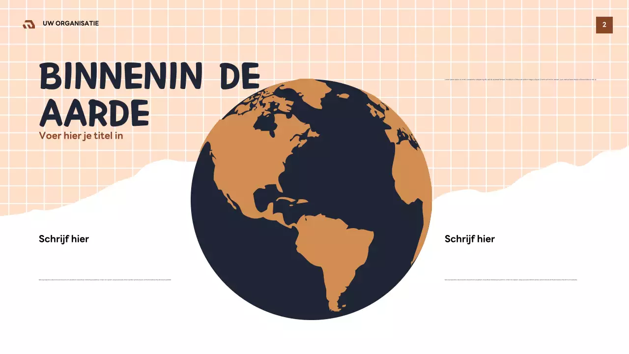 Presentatie van de Brown Retro Geology Guide