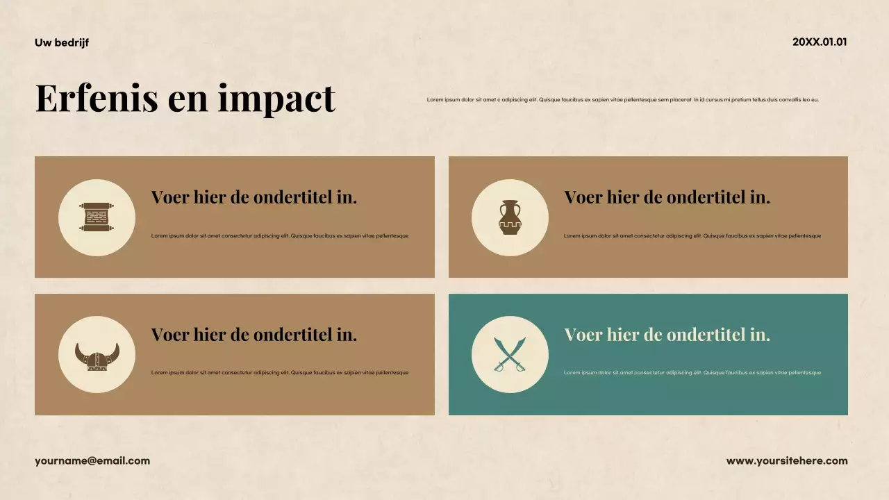 Beige Klassieke Literatuur Presentatie