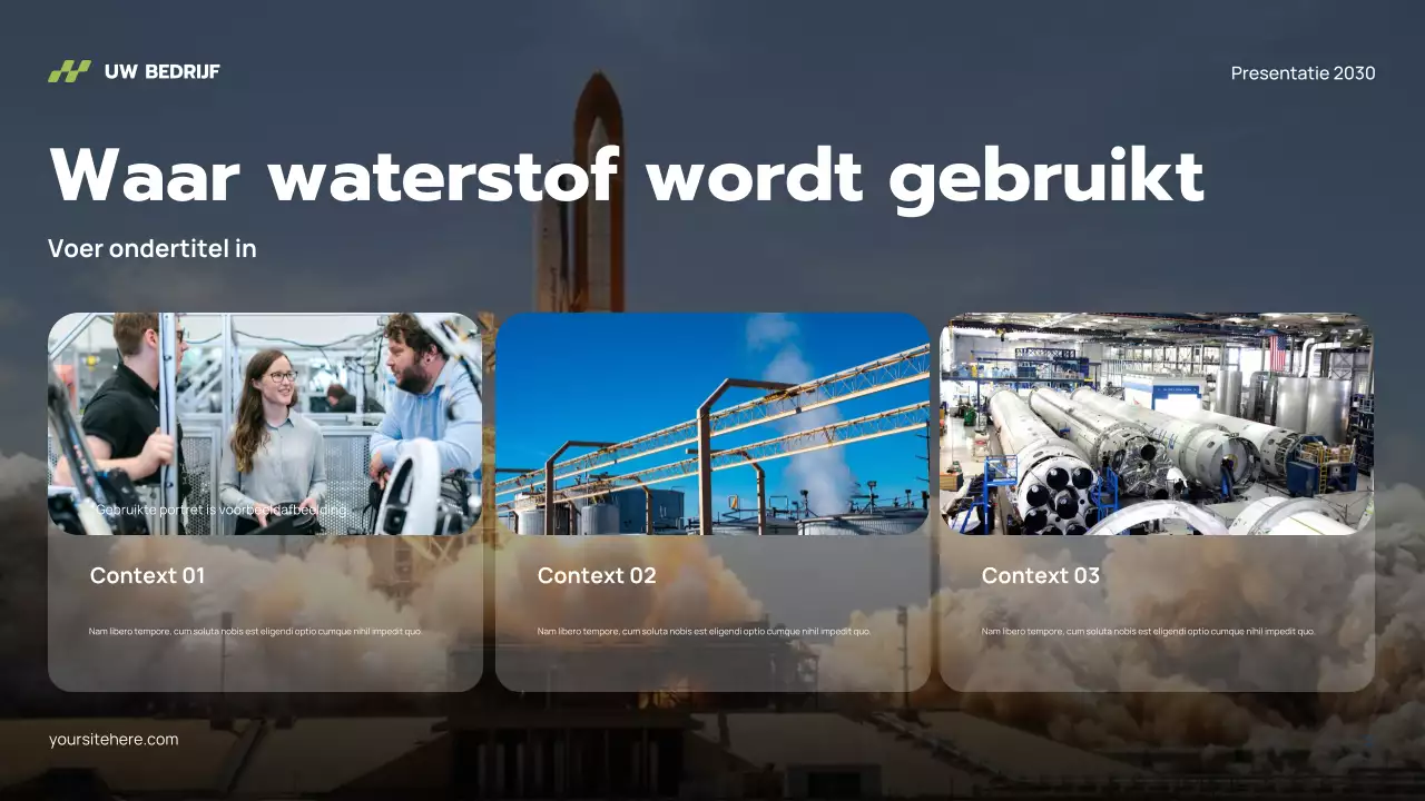 Presentatie van Grey Modern Hydrogen