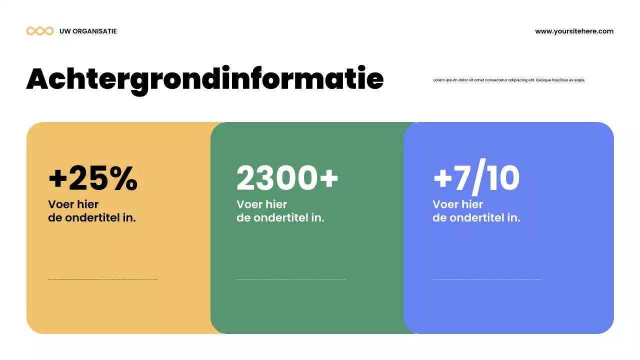 Kleurrijke moderne teamaankondigingspresentatie