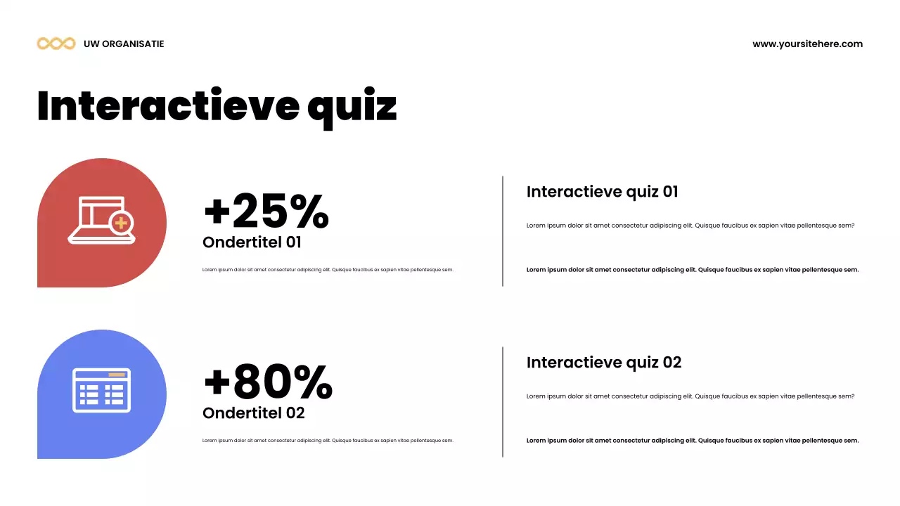 Kleurrijke moderne teamaankondigingspresentatie