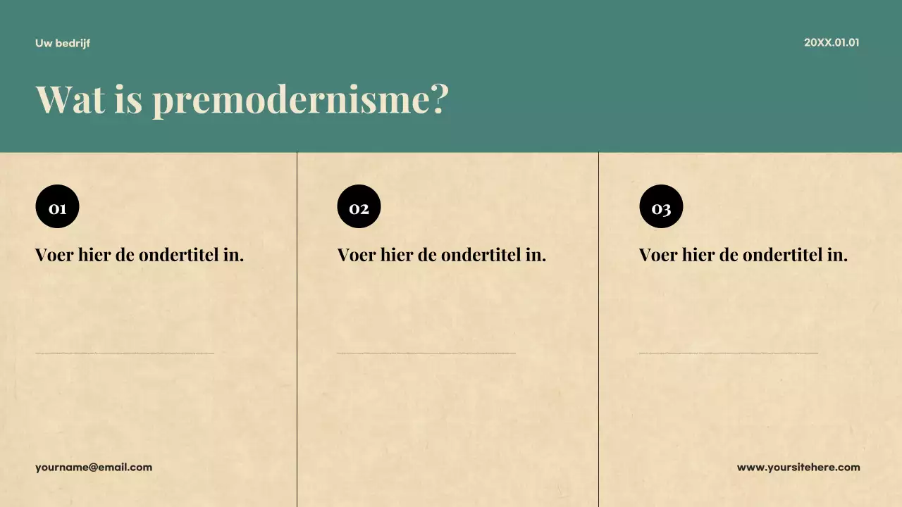 Beige Klassieke Literatuur Presentatie