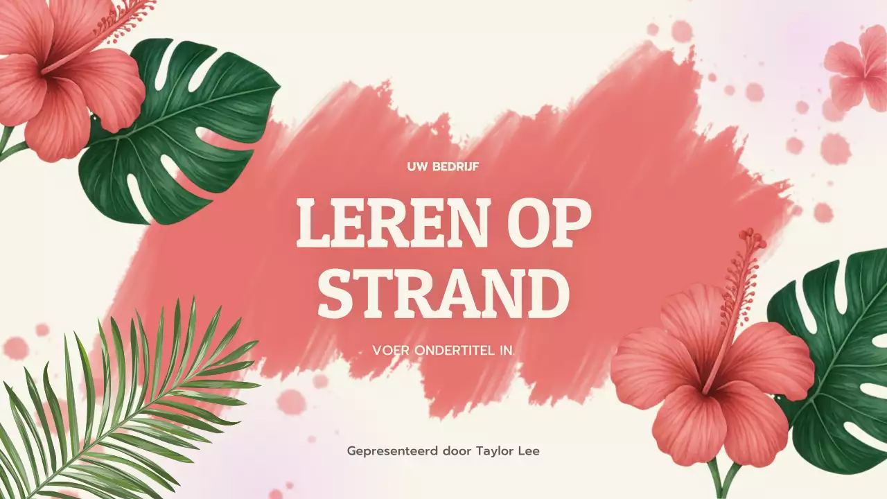 Coral Tropical Learning Presentatie
