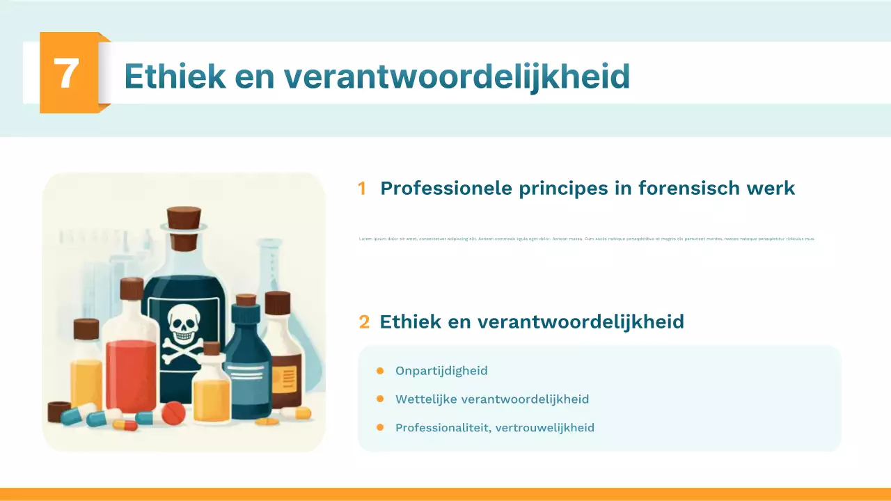 Presentatie van de Orange Modern Science Class