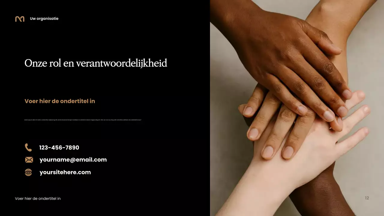 Zwarte Elegante Herinneringspresentatie