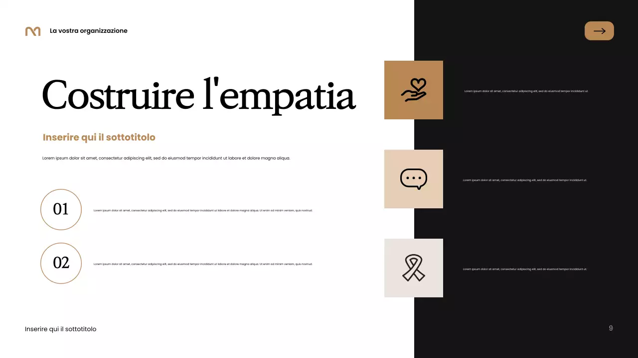 Presentazione commemorativa elegante nera