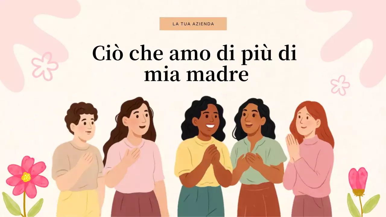 Presentazione dell'invito al quiz floreale beige