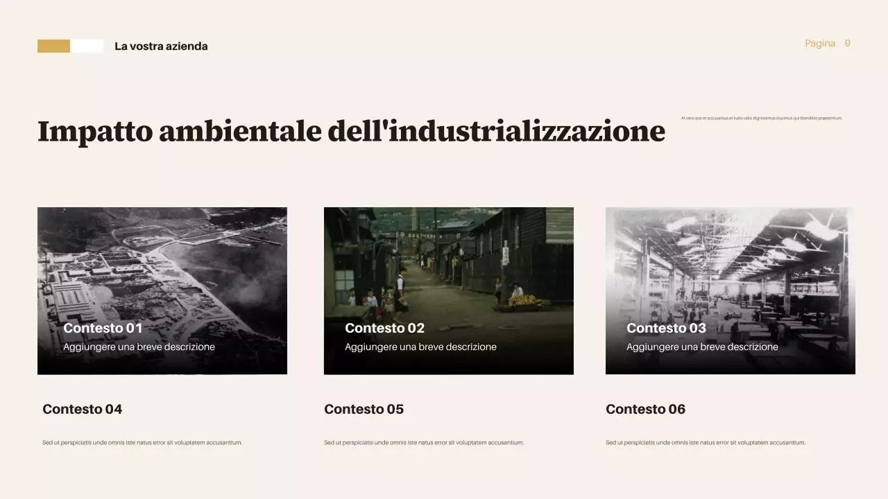Presentazione del rapporto sull'industrializzazione di Brown Vintage