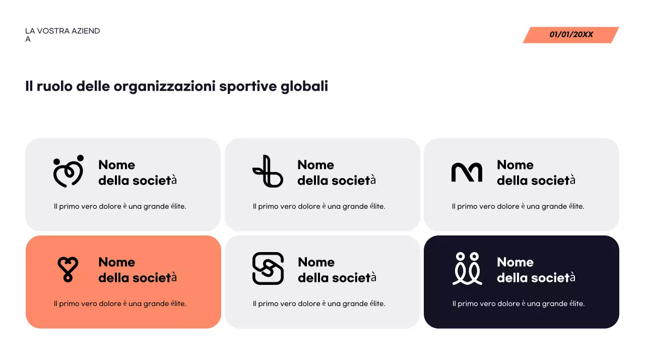 Presentazione dell'annuncio sportivo moderno rosso