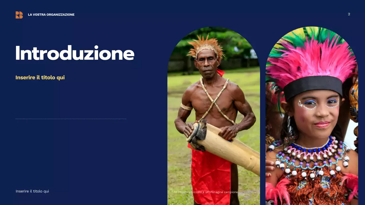 Presentazione della cultura tradizionale beige