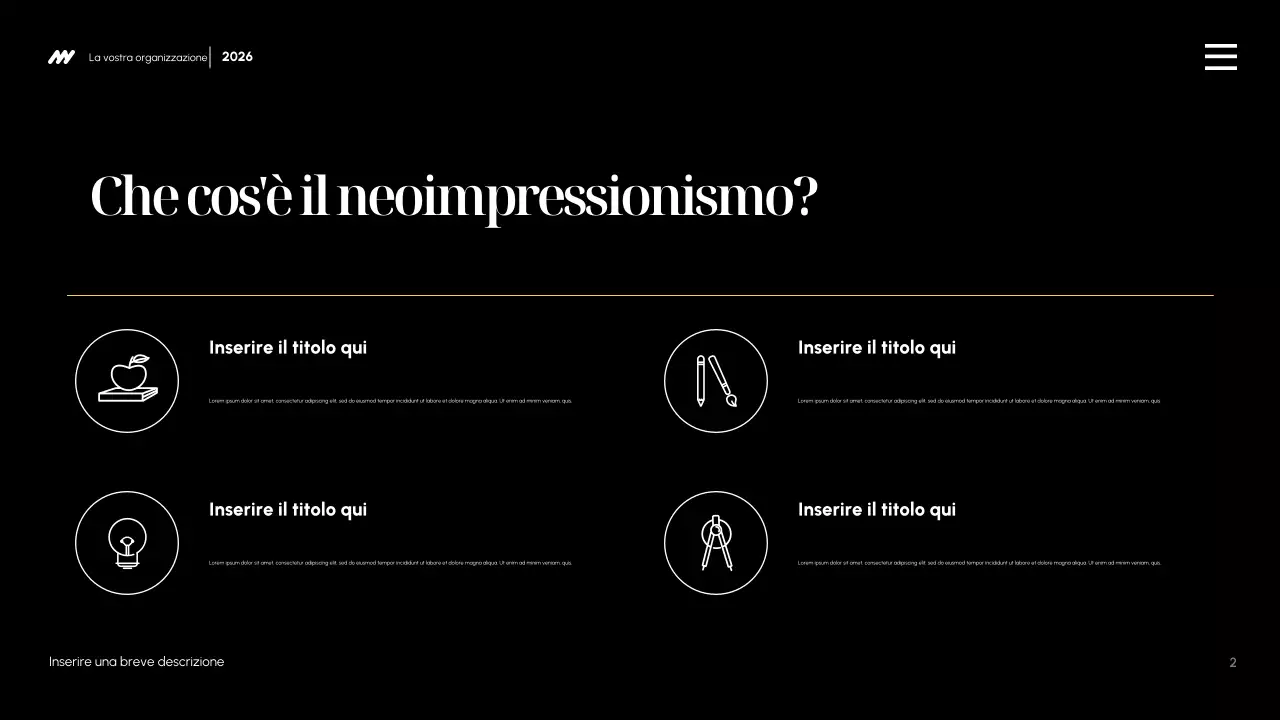 Presentazione dell'invito alla mostra di arte estetica al neon