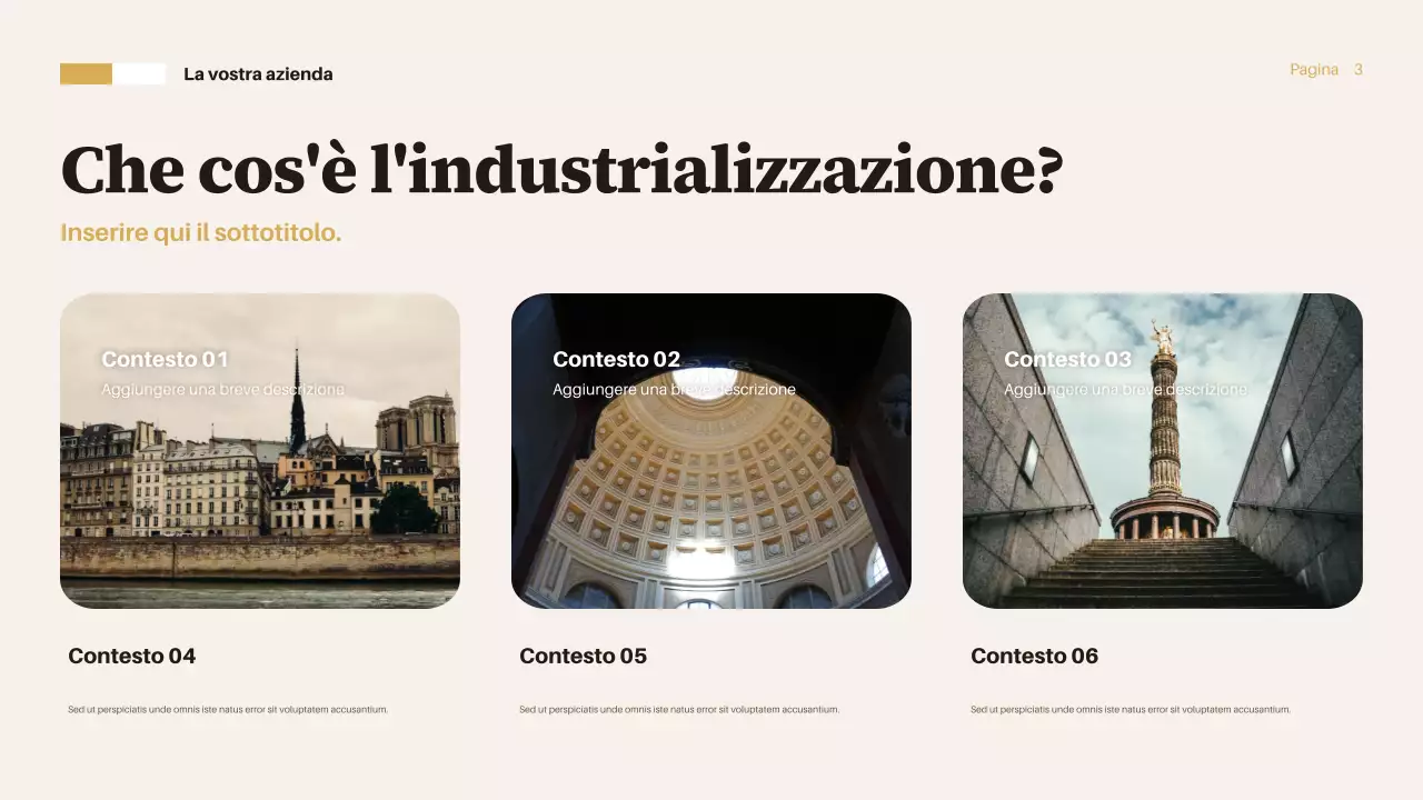 Presentazione del rapporto sull'industrializzazione di Brown Vintage