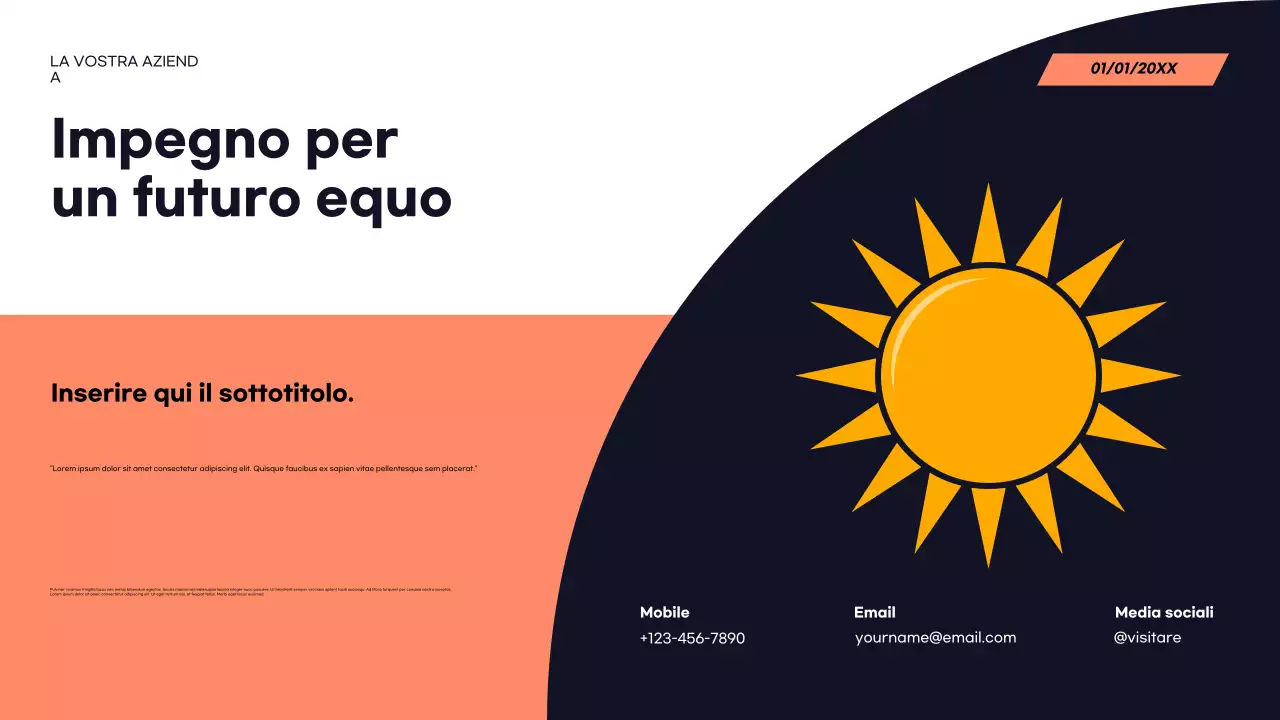 Presentazione dell'annuncio sportivo moderno rosso