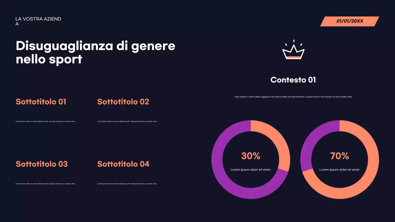 Presentazione dell'annuncio sportivo moderno rosso