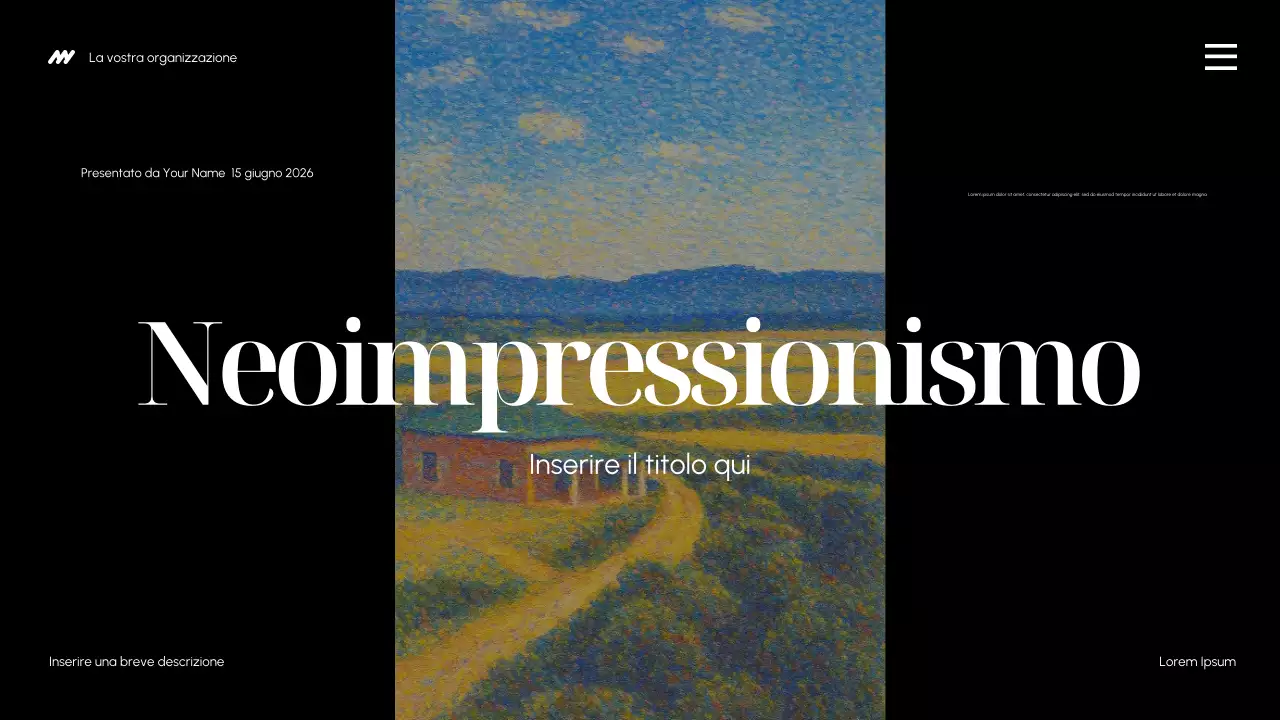 Presentazione dell'invito alla mostra di arte estetica al neon