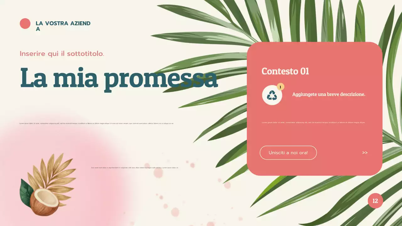 Presentazione didattica sui coralli tropicali