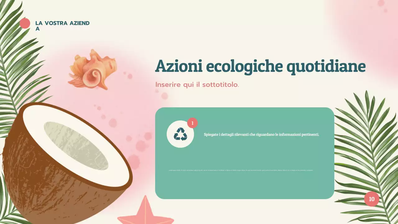 Presentazione didattica sui coralli tropicali