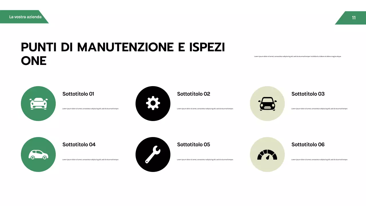 Presentazione automobilistica moderna nera
