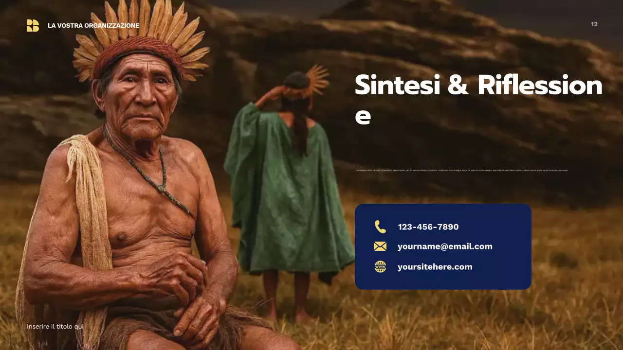 Presentazione della cultura tradizionale beige