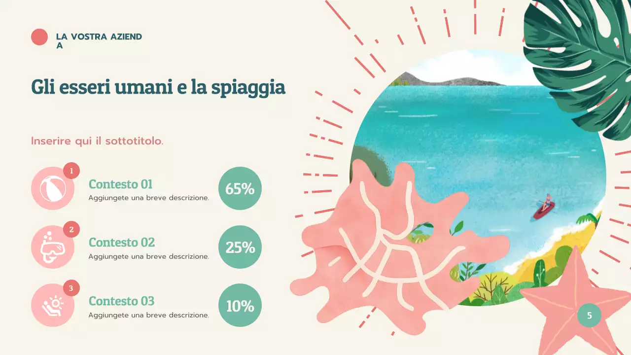 Presentazione didattica sui coralli tropicali
